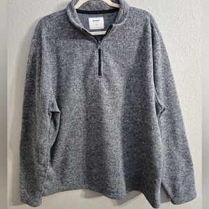Old Navy XXL Men's Heathered Navy 1/4 Zip Sweater